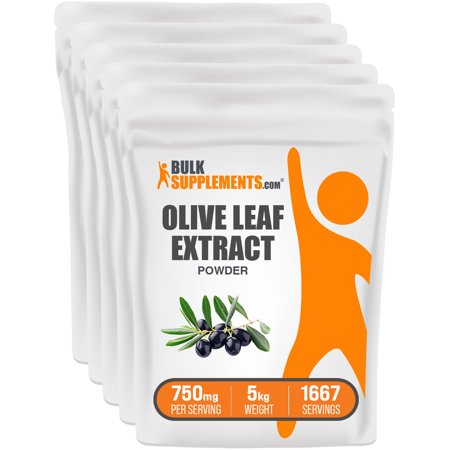 BulkSupplements Olive Leaf Extract Powder - 750mg per Serving - 5 Kilograms (11 lbs) - 6667 Servings