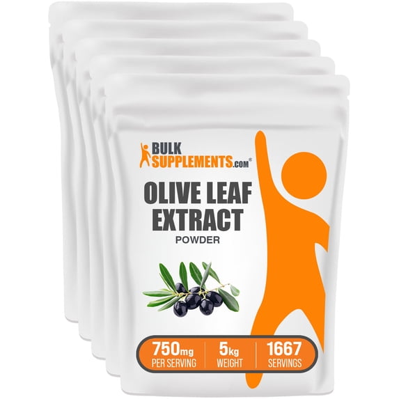 BulkSupplements Olive Leaf Extract Powder - 750mg per Serving - 5 Kilograms (11 lbs) - 6667 Servings