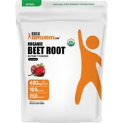 BulkSupplements Organic Beet Root Extract Powder - Herbal Supplement, Beet Root Supplement - 250g (8.8 oz)