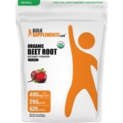 BulkSupplements Organic Beet Root Extract Powder - Herbal Supplement, Beet Root Supplement - 250g 8.8 oz
