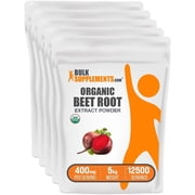 BulkSupplements Organic Beet Root Extract Powder - Herbal Supplement, Beet Root Supplement - 400mg per Serving, 5kg 11 lbs