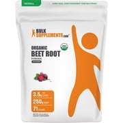 BulkSupplements Organic Beet Root Powder - Dietary Supplement, Vegan-Friendly, 250g (8.8 oz)