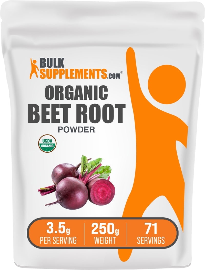BulkSupplements Organic Beet Root Powder - Dietary Supplement, Vegan-Friendly, 3.5g per Serving, 250g (8.8 oz)