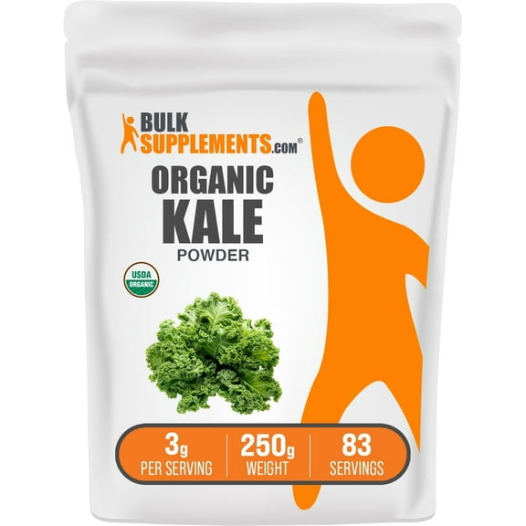 BulkSupplements Organic Kale Powder - 3g per Serving - 250 Grams (8.8 oz) - 83 Servings
