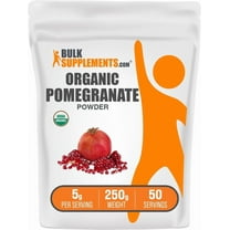 BulkSupplements Organic Pomegranate Powder - 5g per Serving - 250 Grams (8.8 oz) - 50 Servings