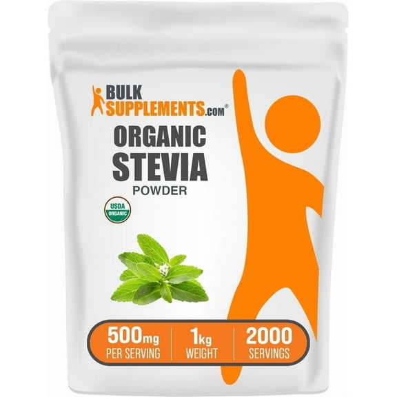 BulkSupplements Organic Stevia Leaf Powder - 2g per Serving - 1 Kilogram (2.2 lbs) - 2000 Servings