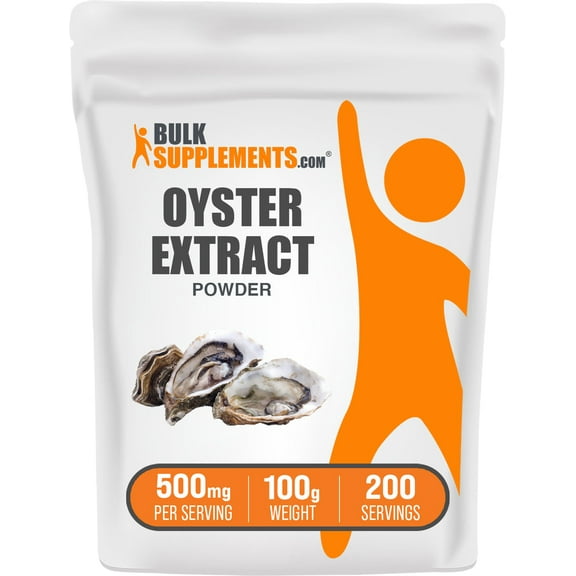BulkSupplements Oyster Extract Powder - 500mg per Serving - 100 Grams (3.5 oz) - 200 Servings