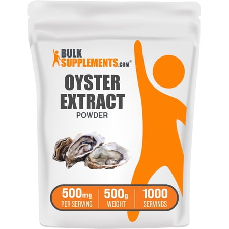 BulkSupplements Oyster Extract Powder - 500mg per Serving - 500 Grams (1.1 lbs) - 1000 Servings
