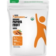 BulkSupplements Organic Papaya Fruit Powder - 100 Grams 3.5 oz