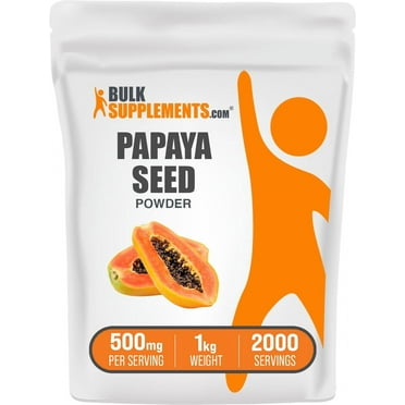 BulkSupplements Papaya Seed Powder, Digestive Health, 1kg, 2,000 Servings