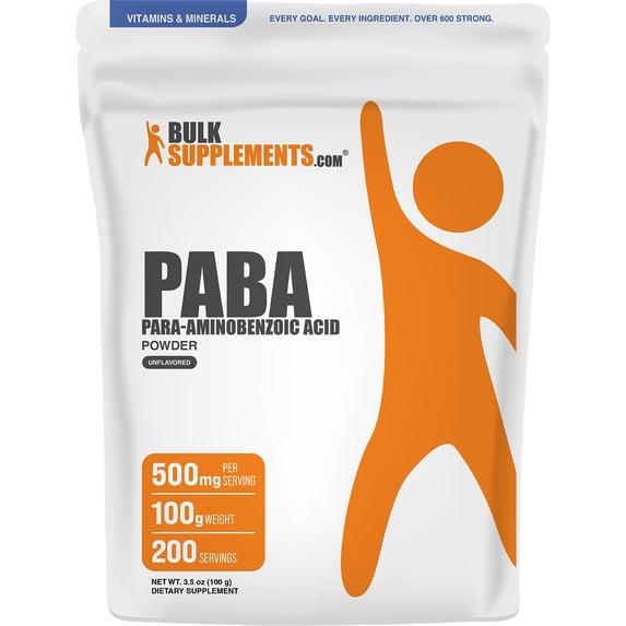 BulkSupplements Para-Aminobenzoic Acid (PABA) Powder - 100 Grams (3.5 oz)