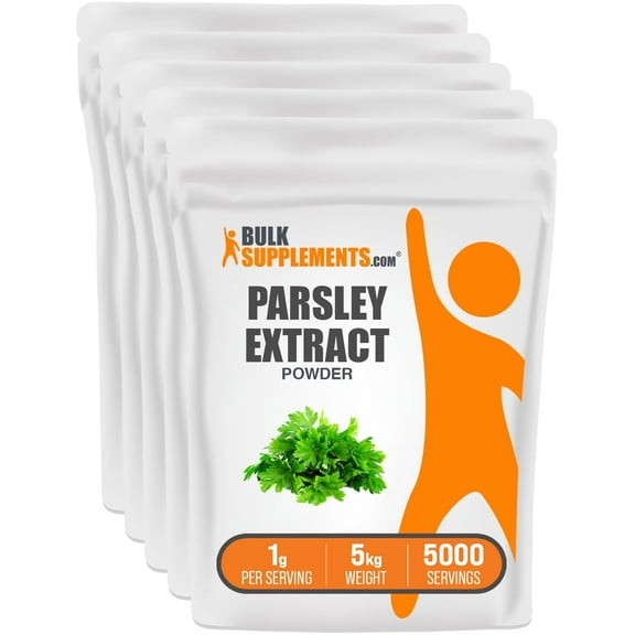 BulkSupplements Parsley Extract Powder - 1g per Serving - 5 Kilograms (11 lbs) - 5000 Servings