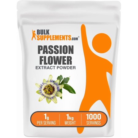 BulkSupplements Passion Flower Extract Powder - 1g per Serving - 1 Kilogram (2.2 lbs) - 1000 Servings
