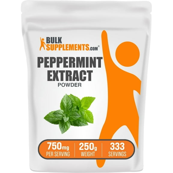 BulkSupplements Peppermint Extract Powder - 750mg per Serving - 250 Grams (8.8 oz) - 333 Servings