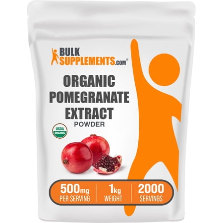 BulkSupplements Organic Pomegranate Extract Powder - 500mg per Serving - 1 Kilogram (2.2 lbs) - 2000 Servings