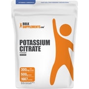 BulkSupplements Potassium Citrate Powder - Gluten Free, 500g 1.1 lbs