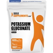 BulkSupplements Potassium Gluconate Powder - 1 Kilogram 2.2 lbs
