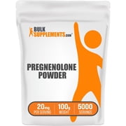 BulkSupplements Pregnenolone Powder - 20mg per Serving - 100 Grams 3.5 oz - 5000 Servings