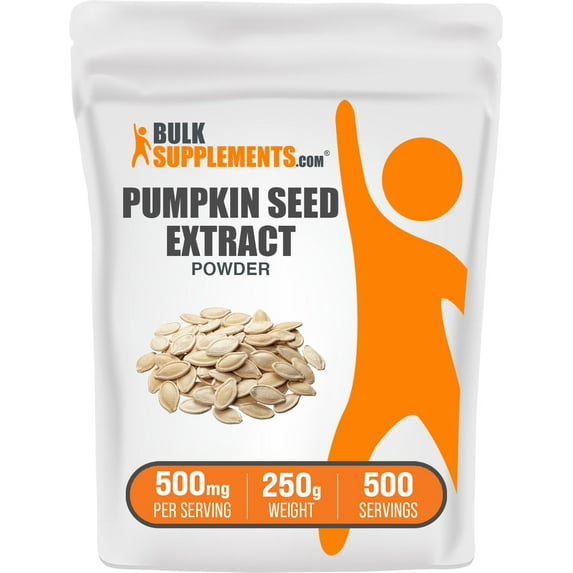 BulkSupplements Pumpkin Seed Extract Powder - 500mg per Serving - 250 Grams (8.8 oz) - 500 Servings