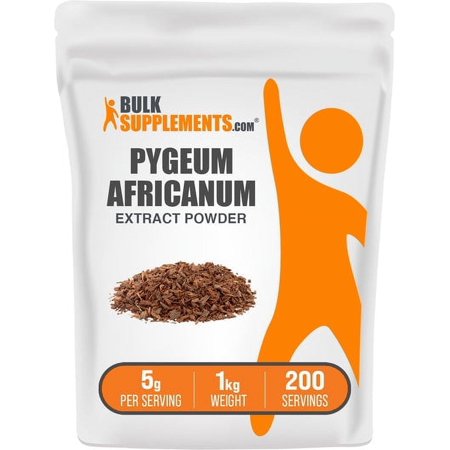 BulkSupplements Pygeum Africanum Extract Powder - 5g per Serving - 1 Kilogram (2.2 lbs) - 200 Servings