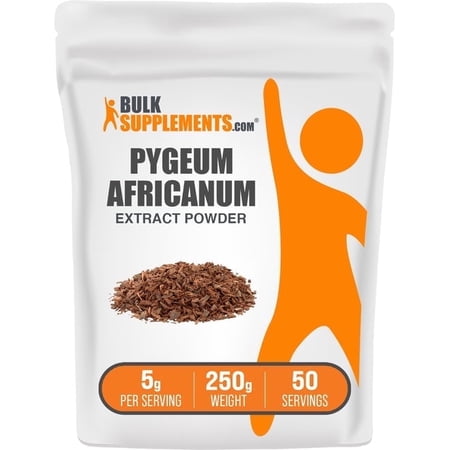 BulkSupplements Pygeum Africanum Extract Powder - 5g per Serving - 250 Grams (8.8 oz) - 50 Servings