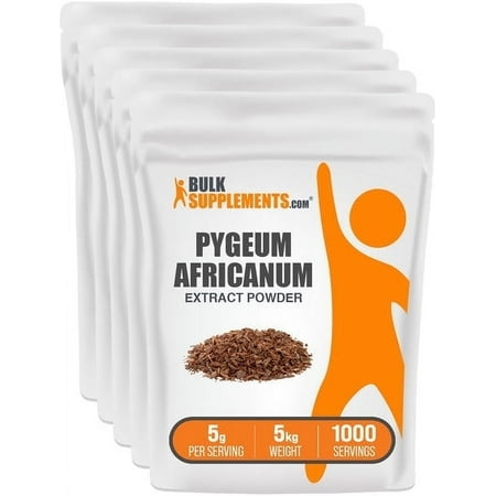 BulkSupplements Pygeum Africanum Extract Powder - 5g per Serving - 5 Kilograms (11 lbs) - 1000 Servings
