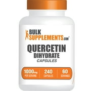 BulkSupplements Quercetin Dihydrate Capsules - 1000mg per Serving 240 Capsules - 60 Servings