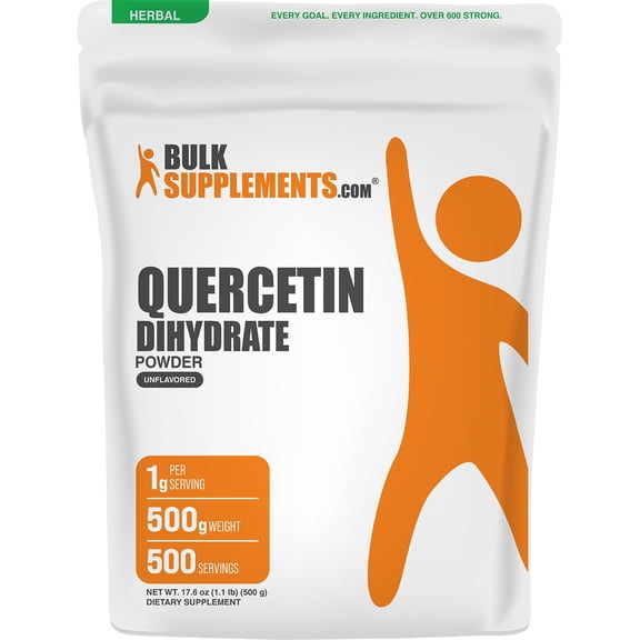 BulkSupplements Quercetin Dihydrate Powder - 500 Grams (1.1 lbs)