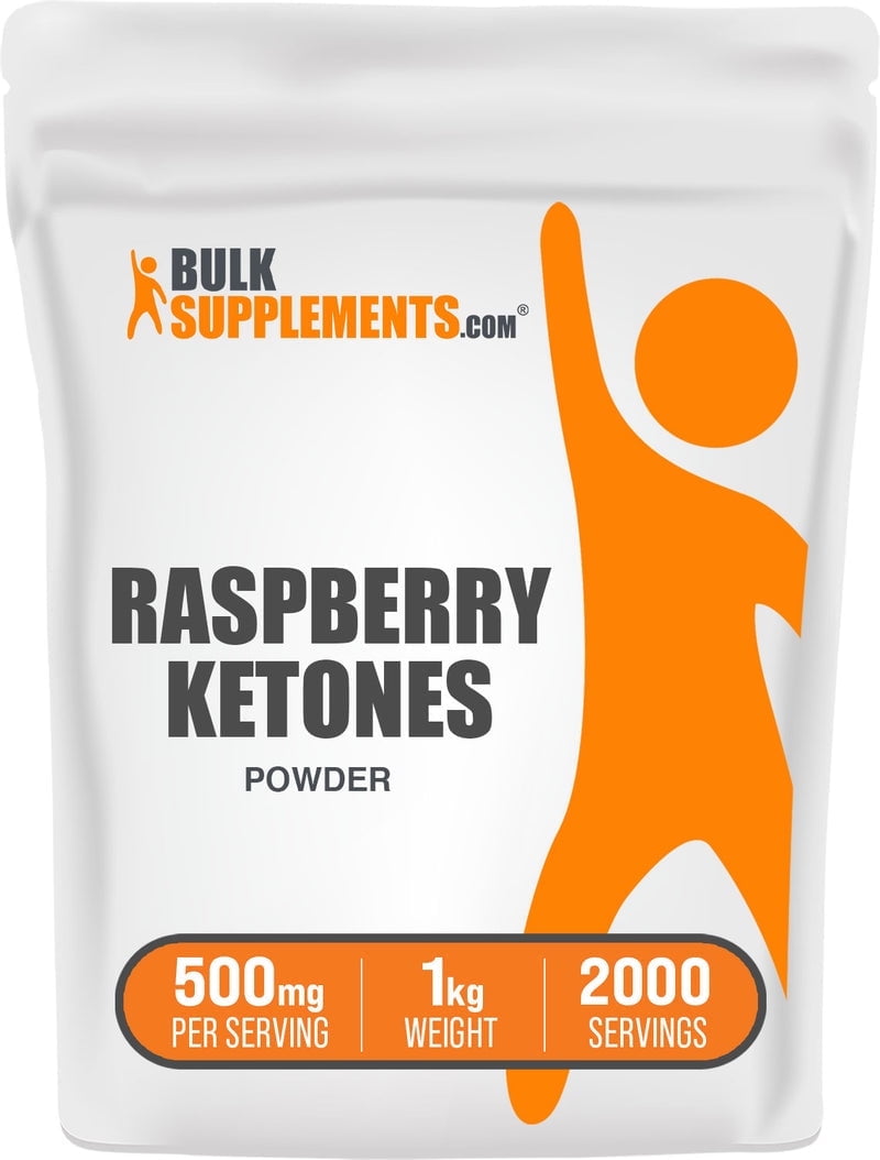 BulkSupplements Raspberry Ketones Powder - 500mg per Serving - 1 Kilogram (2.2 lbs) - 2000 Servings