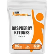 BulkSupplements Raspberry Ketones Powder - 500mg per Serving - 1 Kilogram 2.2 lbs - 2000 Servings