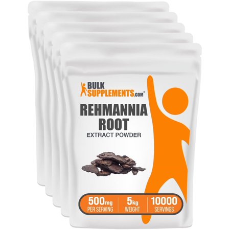 BulkSupplements Rehmannia Root Extract Powder - 500mg per Serving - 5 Kilograms (11 lbs) - 10000 Servings