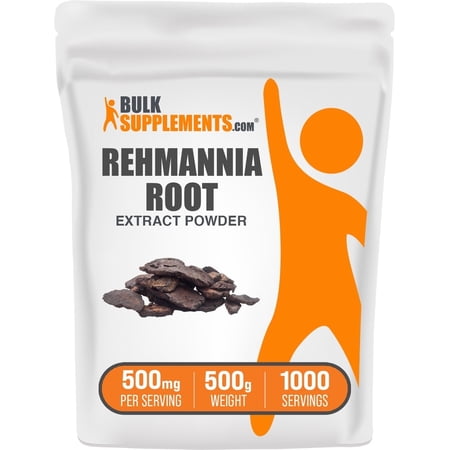 BulkSupplements Rehmannia Root Extract Powder - 500mg per Serving - 500 Grams (1.1 lbs) - 1000 Servings