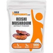 BulkSupplements Reishi Mushroom Extract Powder - Herbal Supplement, Gluten Free - Vegan, 1g per Serving, 1kg 2.2 lbs
