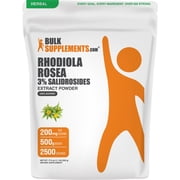 BulkSupplements Rhodiola Extract 3% Salidroside Powder - 500 Grams 1.1 lbs