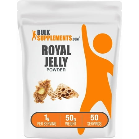 BulkSupplements Royal Jelly Powder - 1g per Serving - 50 Grams (1.8 oz) - 50 Servings