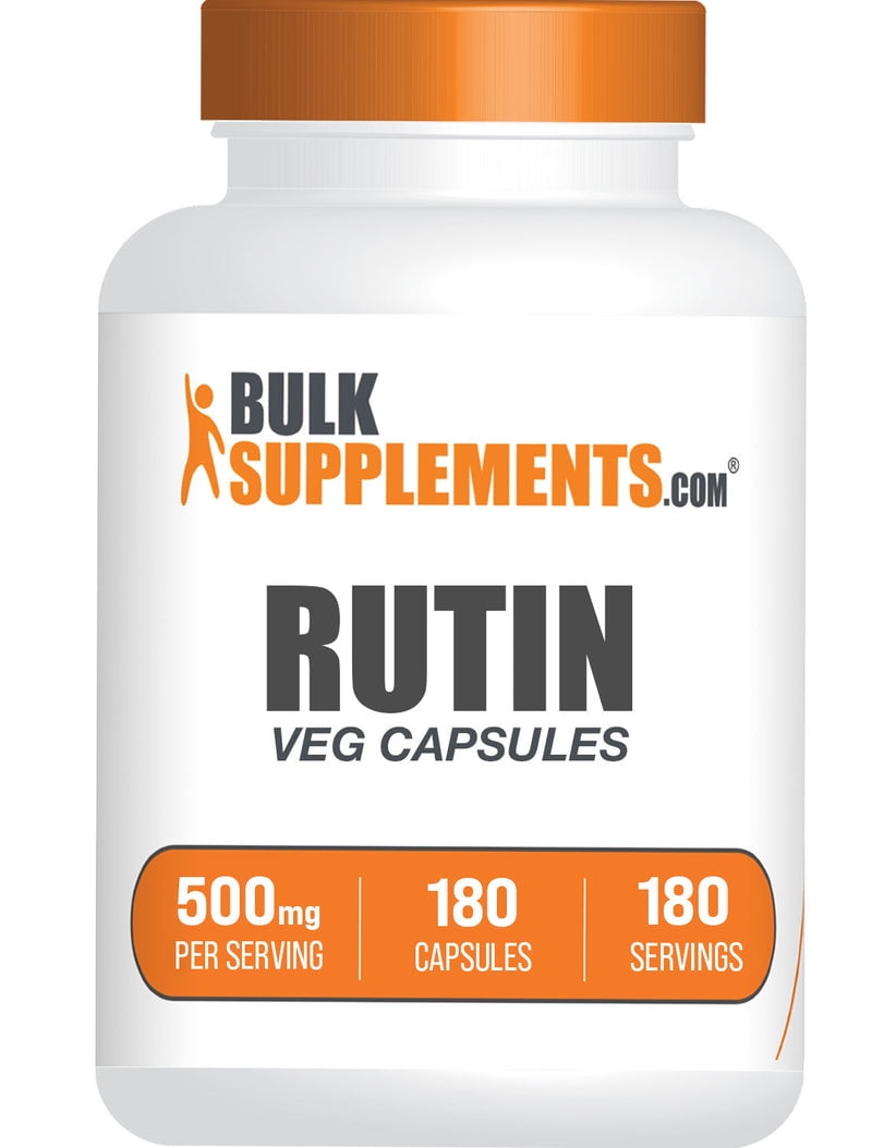 BulkSupplements Rutin Capsules - Vegan, 500mg per Serving (180 Capsules - 180 Servings)