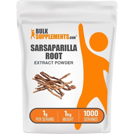 BulkSupplements Sarsaparilla Root Extract Powder - 1g per Serving - 1 Kilogram (2.2 lbs) - 1000 Servings