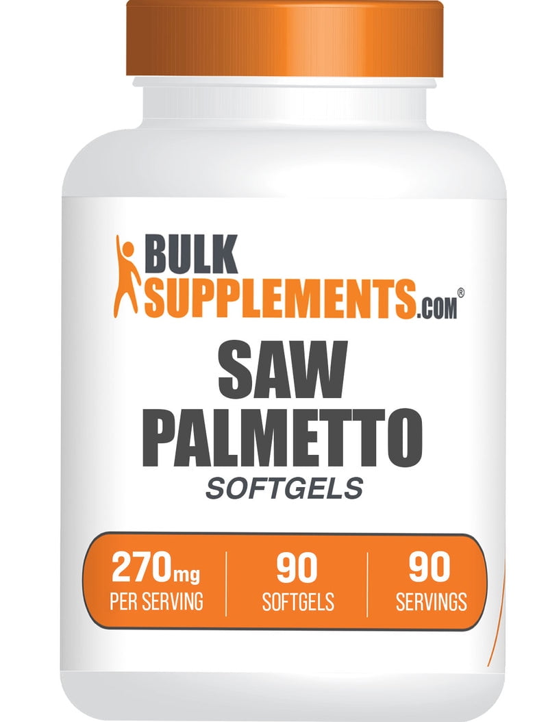 BulkSupplements Saw Palmetto Softgels - 270mg per Serving (90 Softgels - 90 Servings)