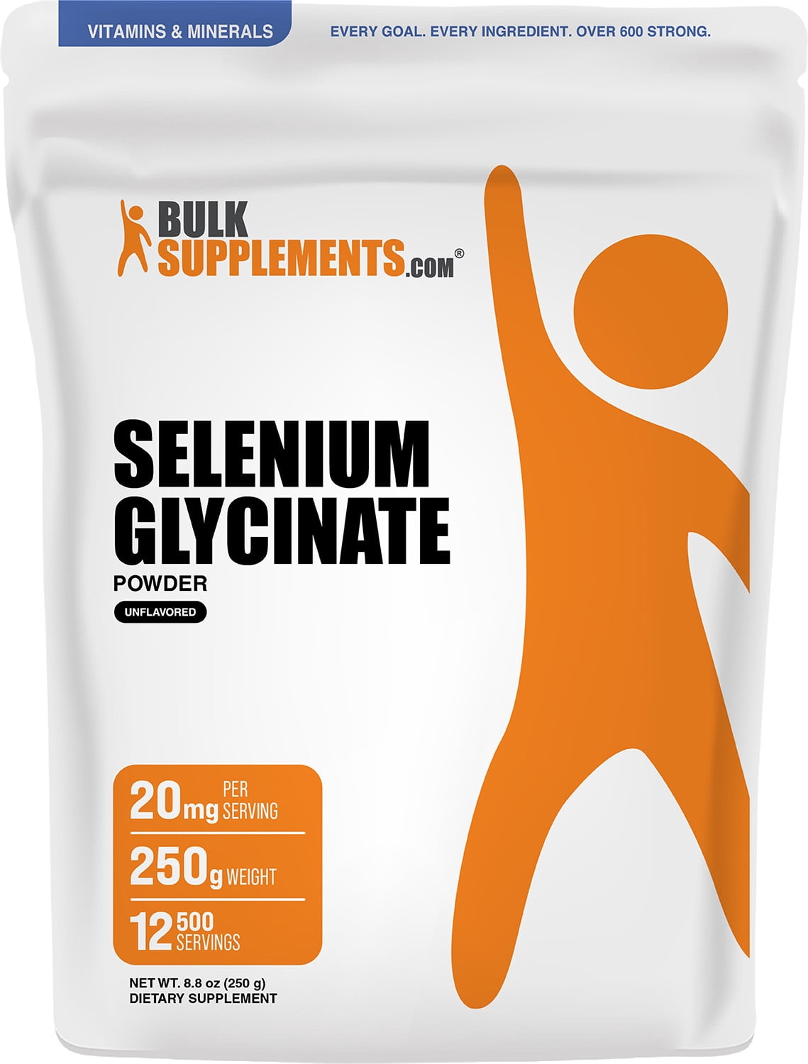 BulkSupplements Selenium Glycinate Powder - 250 Grams (8.8 oz)