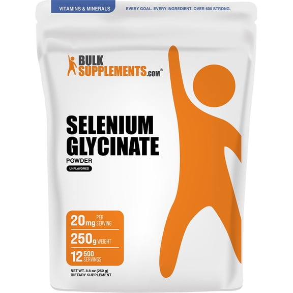BulkSupplements Selenium Glycinate Powder - 250 Grams (8.8 oz)