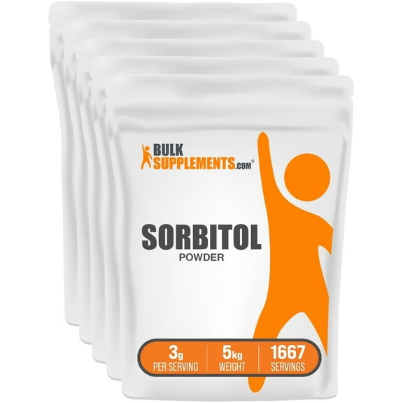BulkSupplements Sorbitol Powder - 3g per Serving - 5 Kilograms (11 lbs) - 1667 Servings