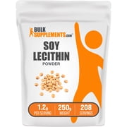 BulkSupplements Soy Lecithin Powder - 1.2g per Serving - 250 Grams 8.8 oz - 208 Servings