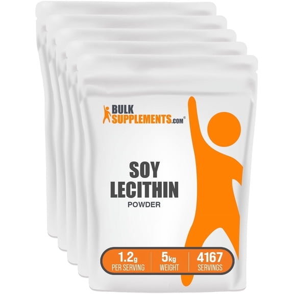 BulkSupplements Soy Lecithin Powder - 1.2g per Serving - 5 Kilograms (11 lbs) - 4167 Servings