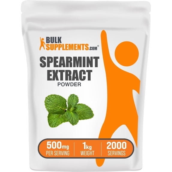 BulkSupplements Spearmint Extract Powder - 500mg per Serving - 1 Kilogram (2.2 lbs) - 2000 Servings