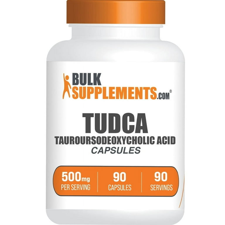 BulkSupplements TUDCA (Tauroursodeoxycholic Acid) Capsules - 500mg per Serving (90 Capsules