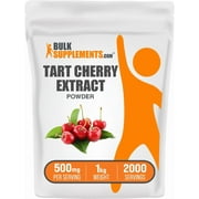 BulkSupplements Tart Cherry Extract Powder - 500mg per Serving - 1 Kilogram (2.2 lbs) - 2000 Servings