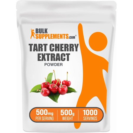BulkSupplements Tart Cherry Extract Powder - 500mg per Serving - 500 Grams (1.1 lbs) - 1000 Servings