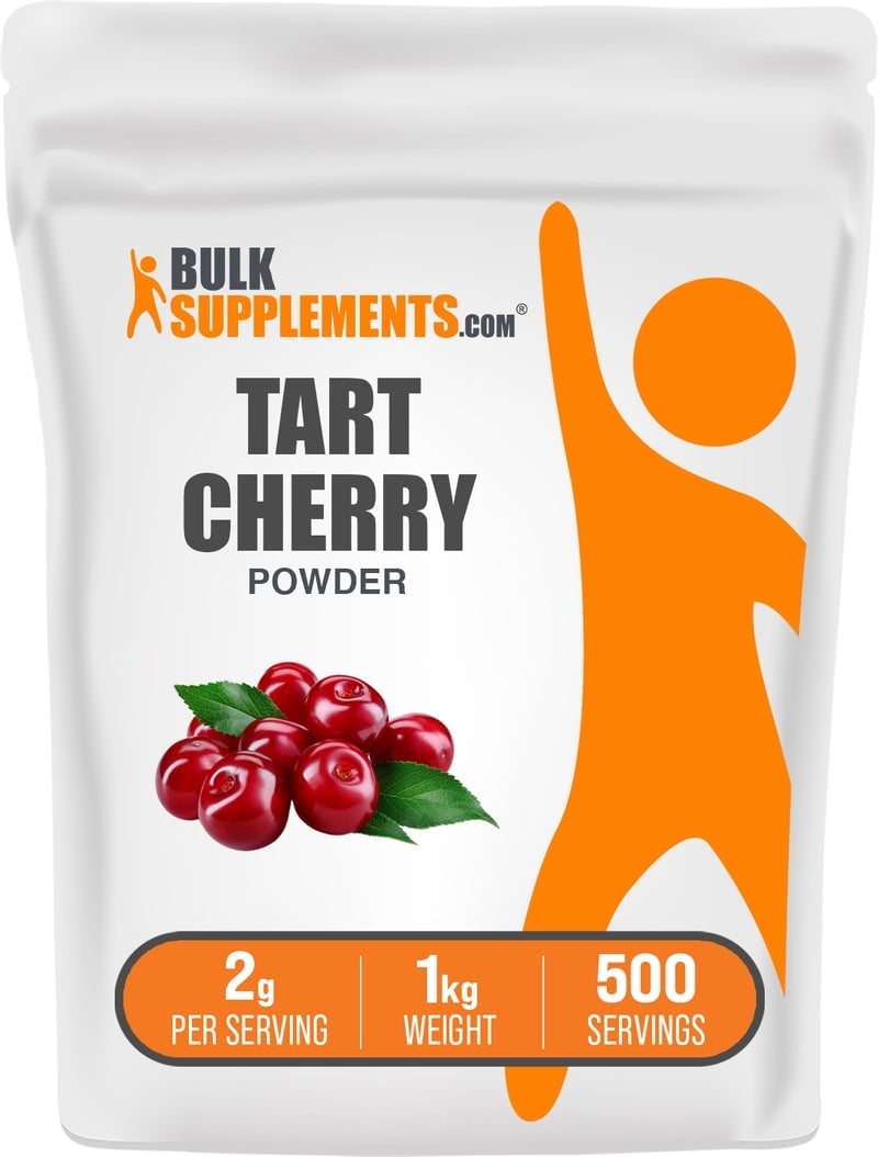 BulkSupplements Tart Cherry Powder, Dietary Supplement, Joint Support, 1kg, 500 Servings