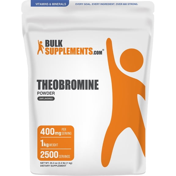BulkSupplements Theobromine Powder - 1 Kilogram (2.2 lbs)