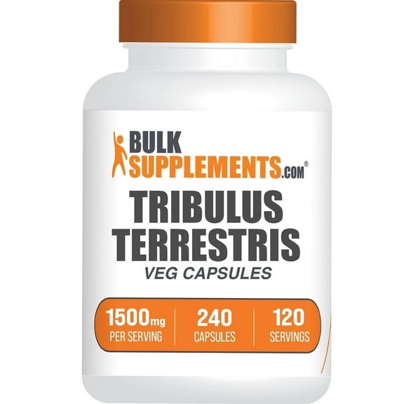 BulkSupplements Tribulus Terrestris Extract Capsules, Herbal Supplement, Unisex, 1500mg, 240 Capsules